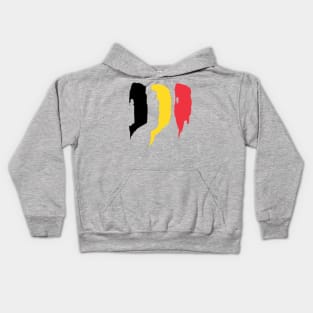 Belgium Flag - Brush Strokes Kids Hoodie